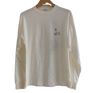 Factory OEM ODM Customized 2021 Autumn 100% Cotton Men's Print Shirt Long sleeve T shirt